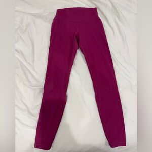 CRZ YOGA XXS Women Naked Feeling Leggings 25 Inches - 7/8 High Waisted Magenta